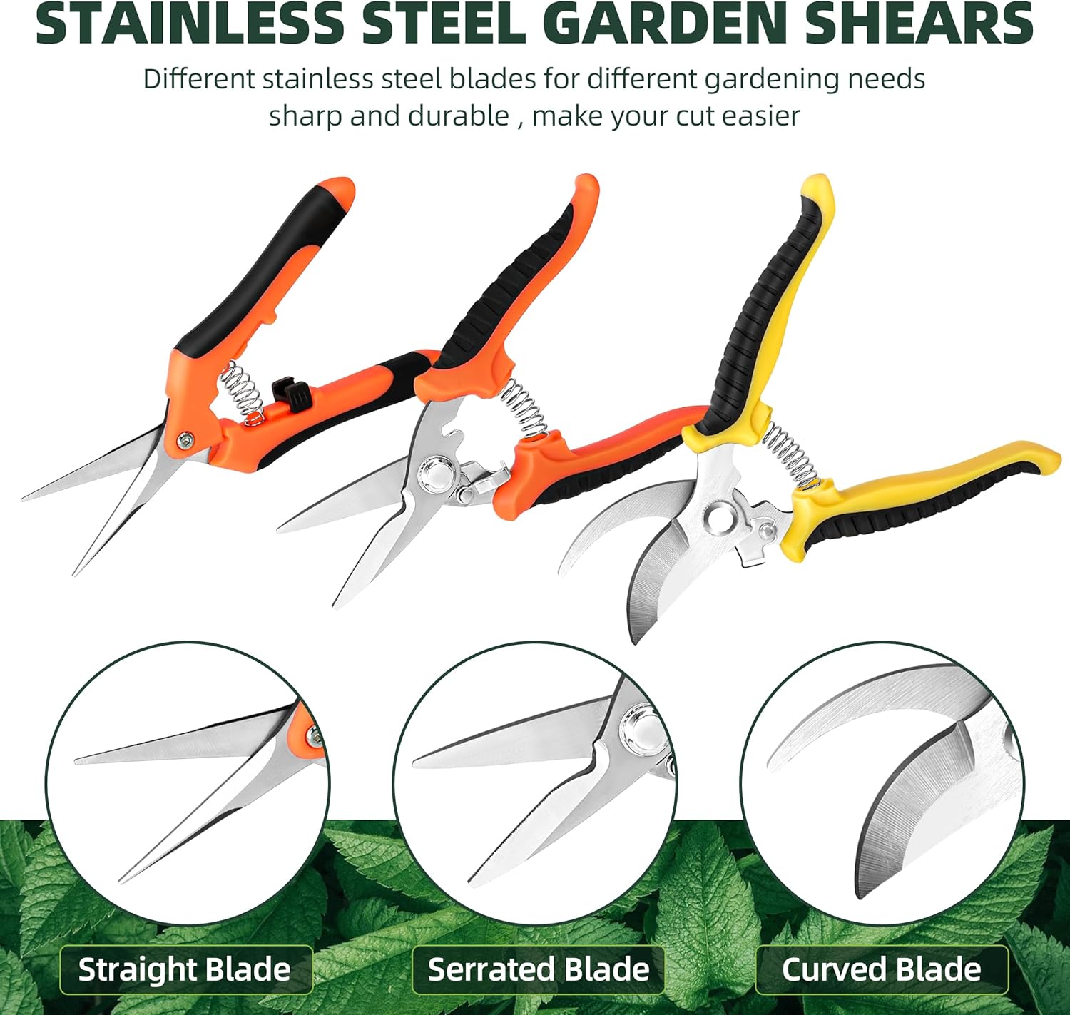 3 Pack Garden Pruning Shears