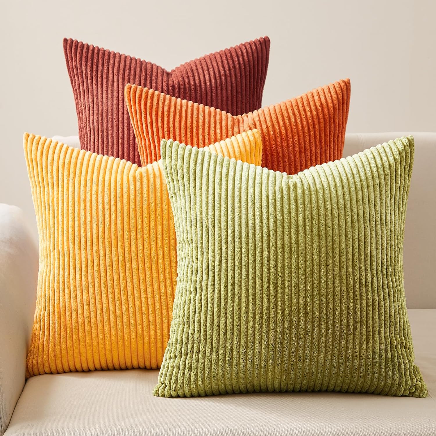Throw Pillows Covers 18x18 Inch Set of 4