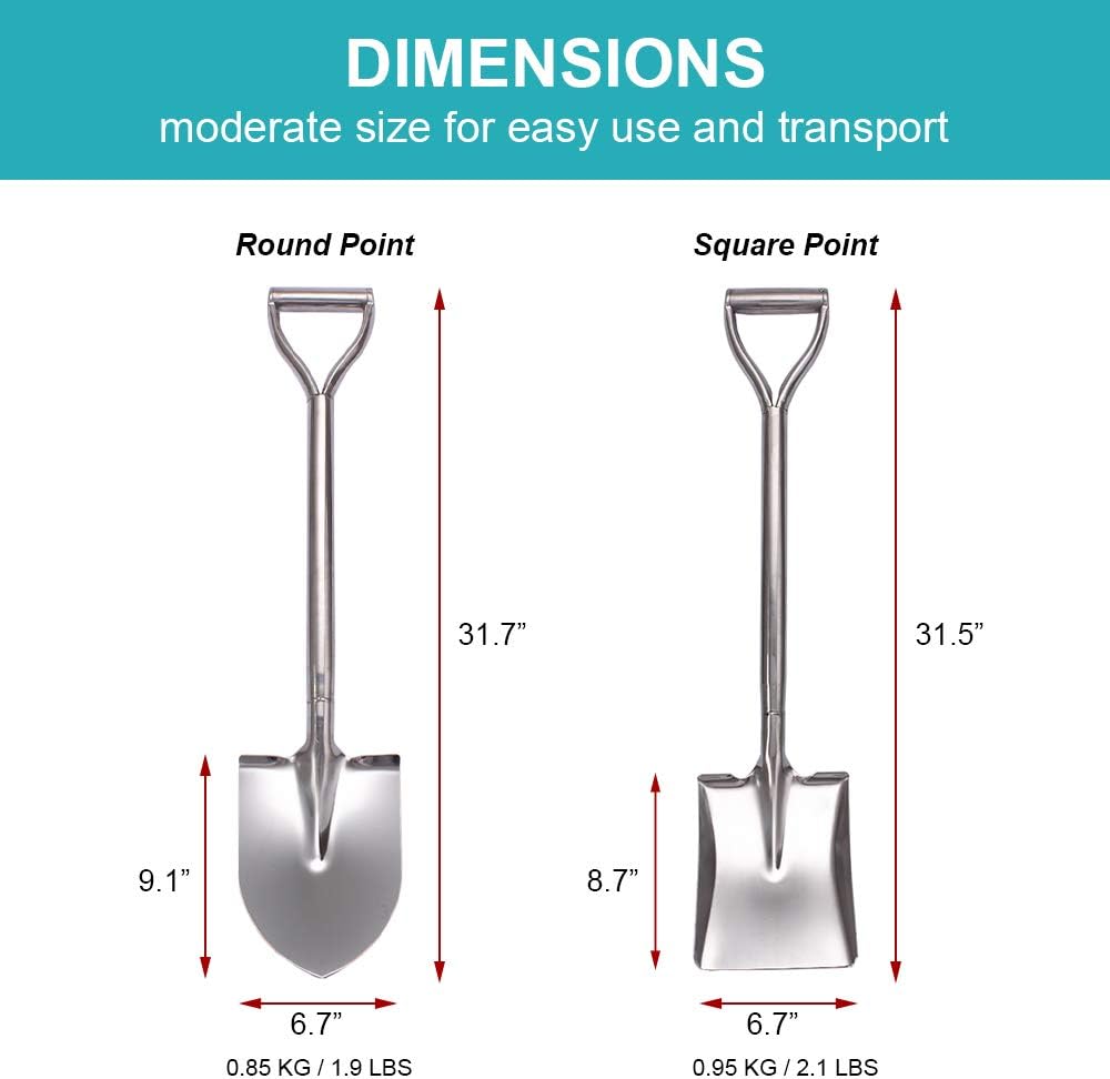 Flat Head Garden Shovel