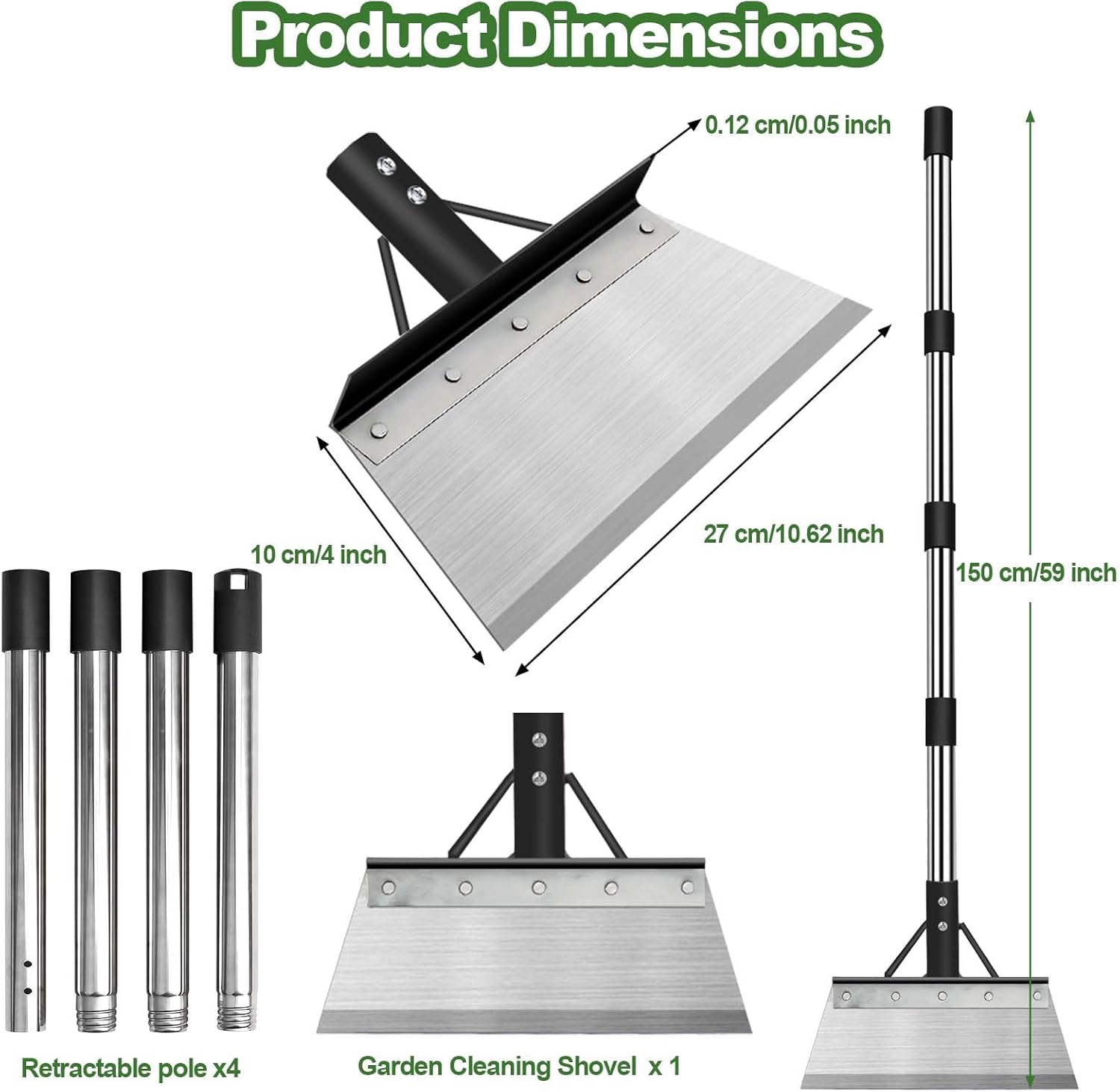 Multifunctional Garden Cleaning Shovel