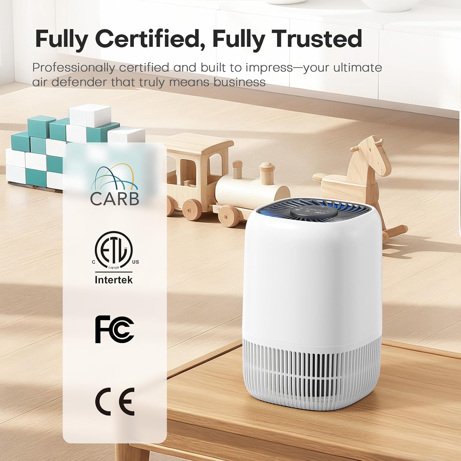 Air Purifiers for Home with High Efficiency Filter Up to 1076 Ft² for Pet Hair