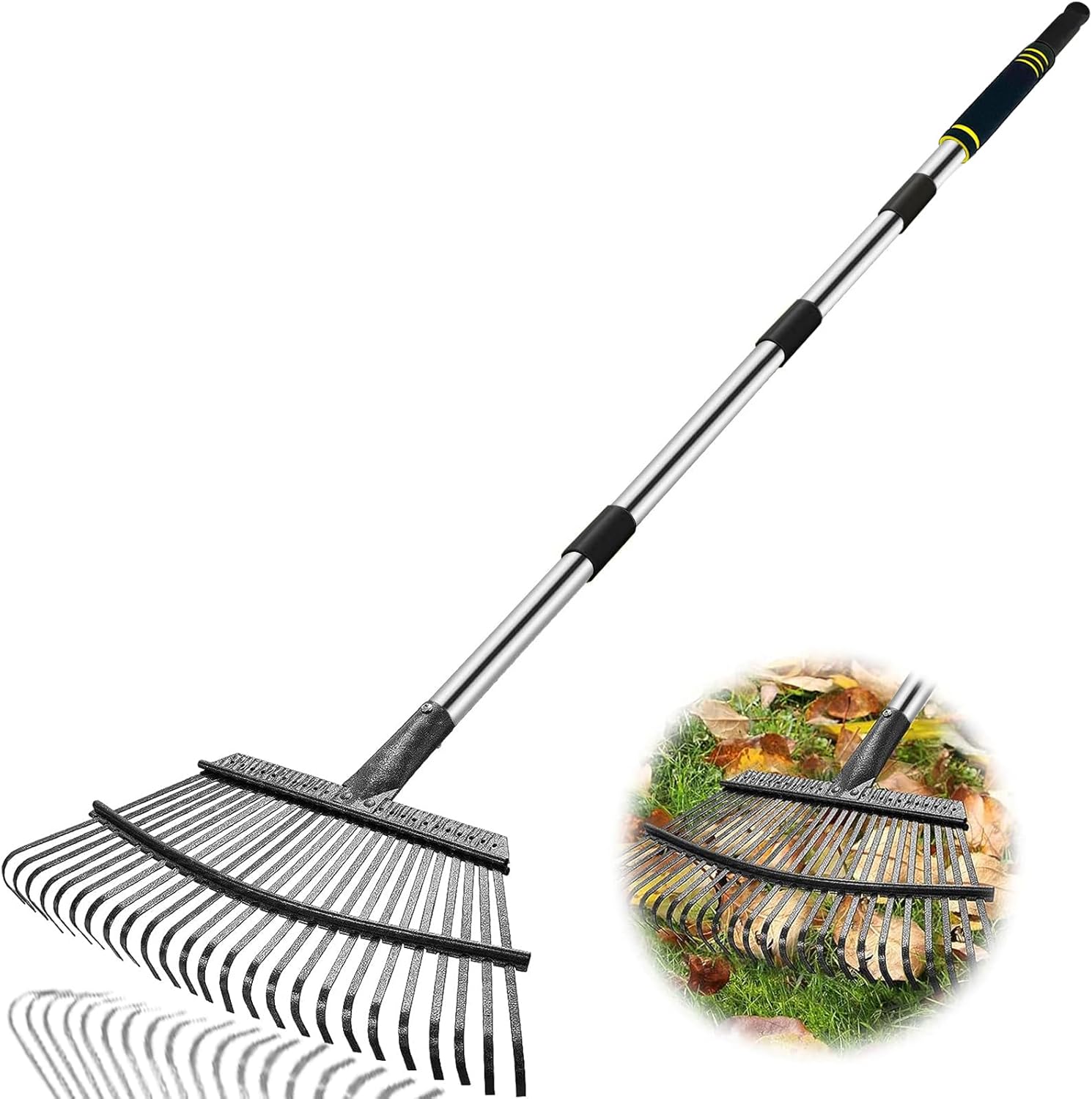 Rake Heavy Duty 6FT Long Garden Rake