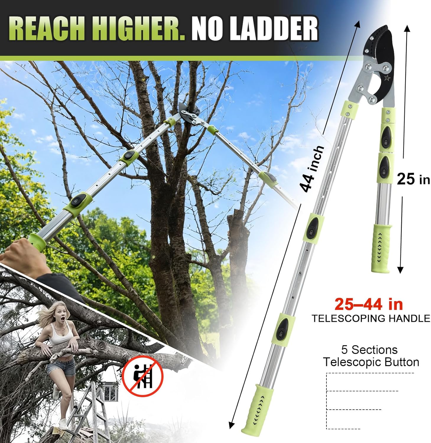 Heavy Duty Hand Loppers Pruning Shears for Gardening
