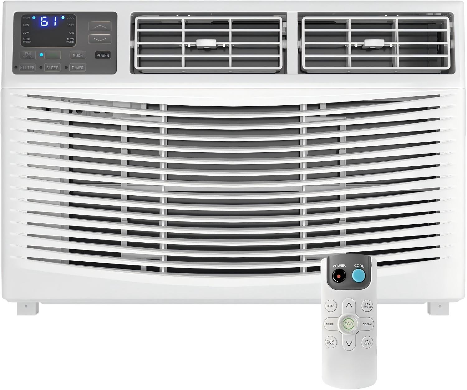 8000 BTU Window Air Conditioner Unit with Remote Control
