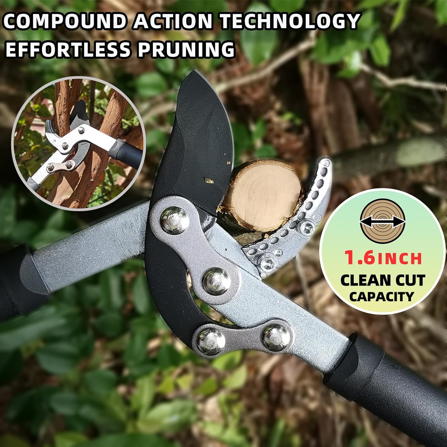 Lopper Heavy Duty Branch Cutter Tree Clippers with Compound Action