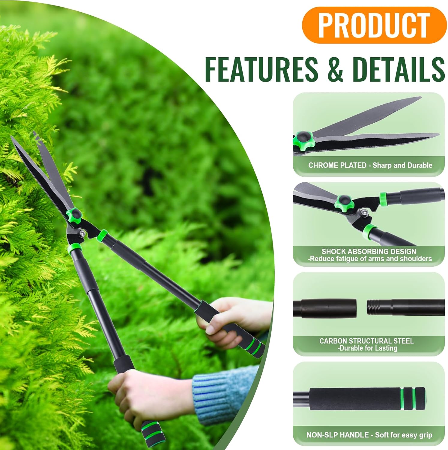 Lopper Heavy Duty Branch Cutter Tree Clippers with Compound Action