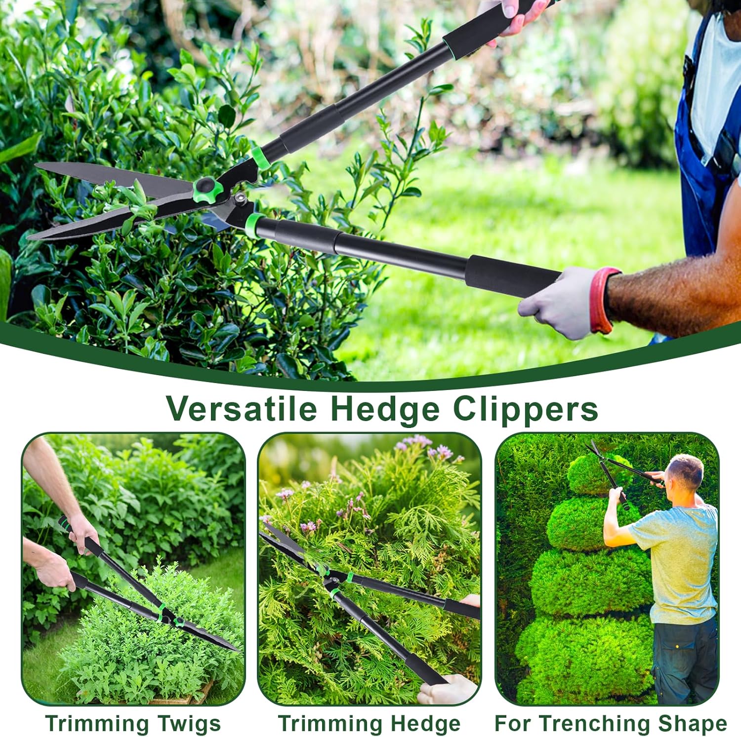 Lopper Heavy Duty Branch Cutter Tree Clippers with Compound Action