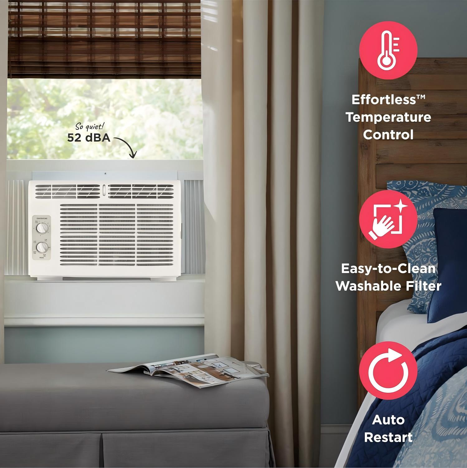 5,000 BTU Window-Mounted Air Conditioner
