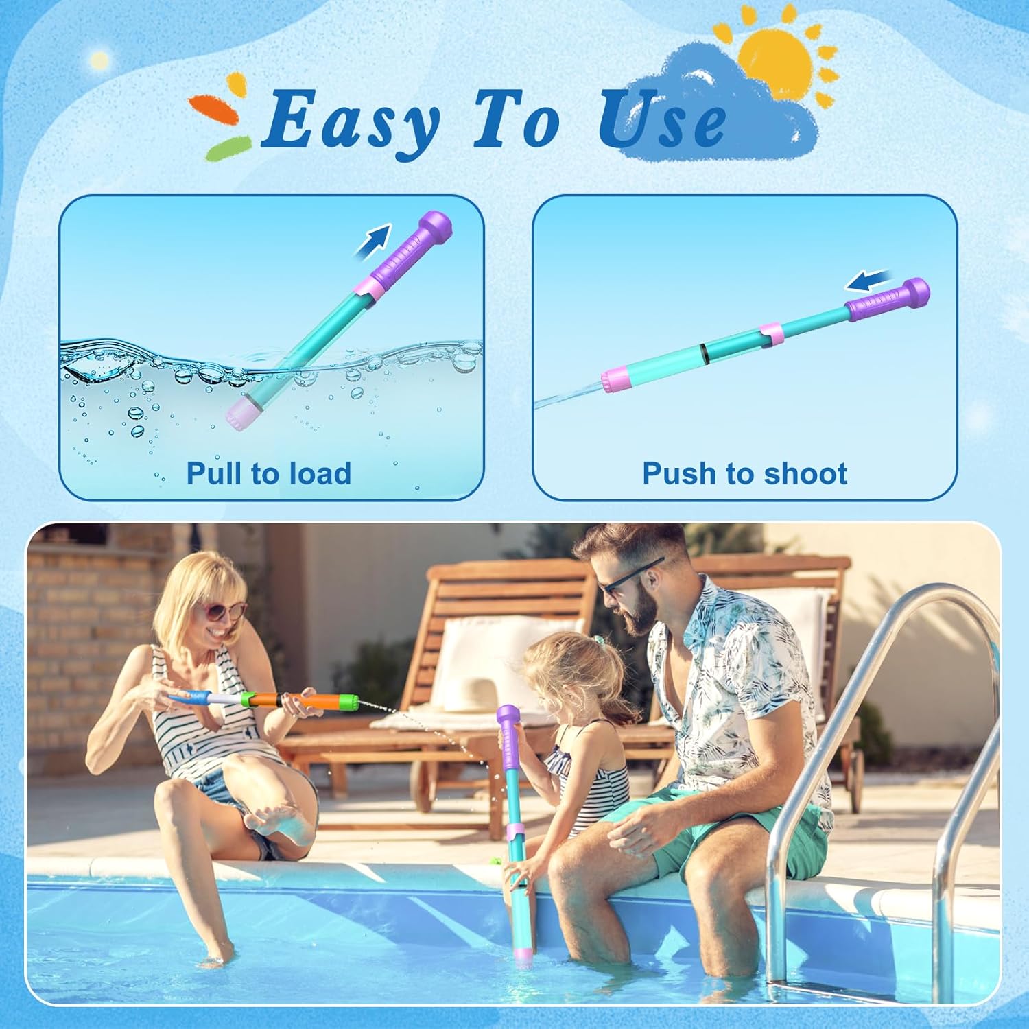 12 Pack Water Gun Soaker Blaster