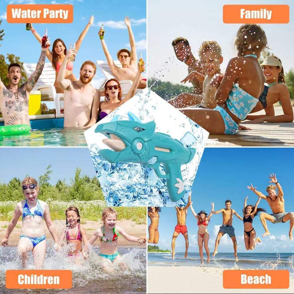 2 Pack Dinosaur Water Blaster Soaker Gun for Kids