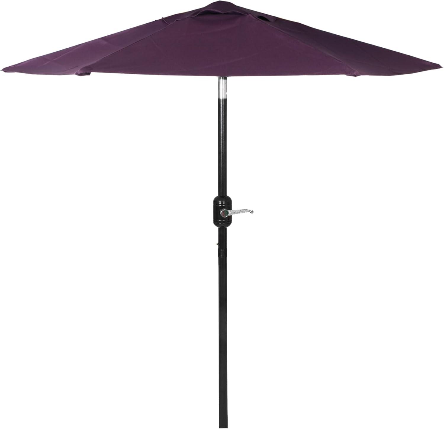 Outdoor Patio Umbrella, Easy Open/Close Crank and Push Button Tilt Adjustment 