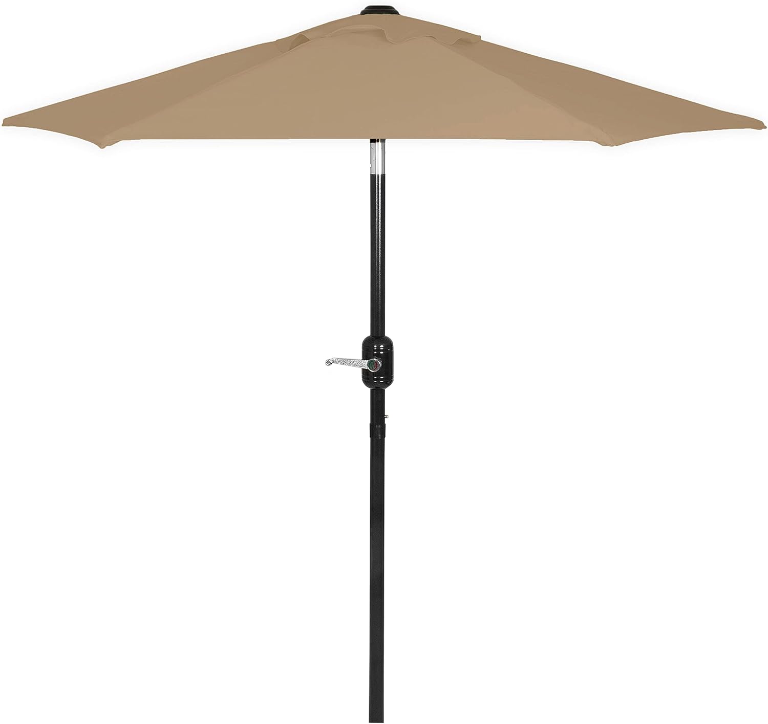 Outdoor Patio Umbrella, Easy Open/Close Crank and Push Button Tilt Adjustment 