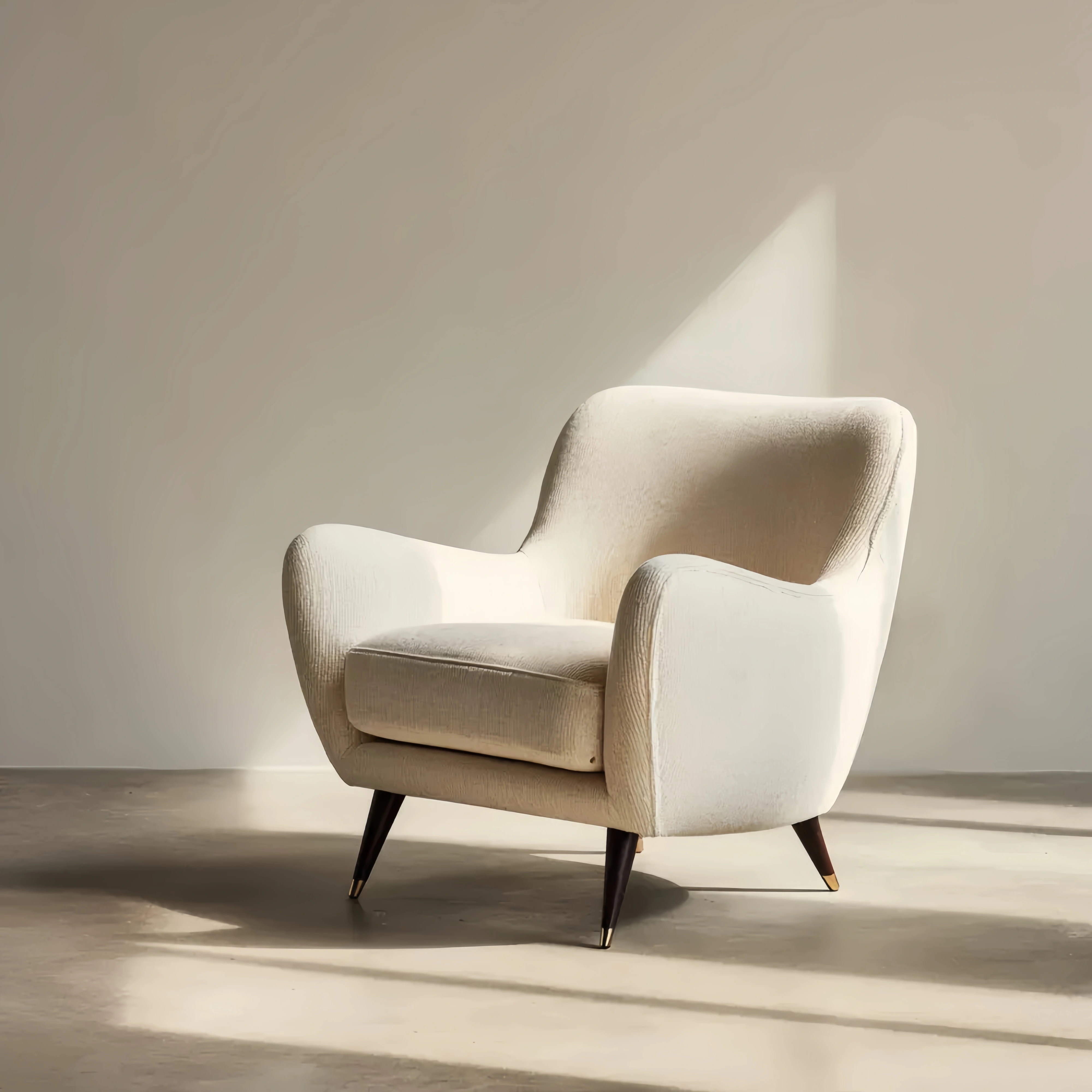 Sessel Stoff 75x85x77 cm - Creme