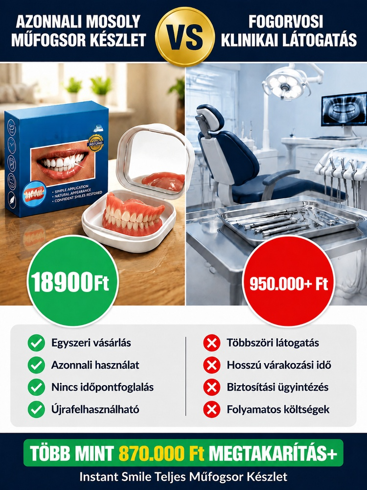 🦷Azonnali mosoly hamis fogtartó| Orvosi minőségű, rágásálló anyag, természetes és láthatatlan| 3 perc alatt, fájdalommentesen a hiányzó és sárga fogak ellen (Ajándék tükrös tokkal)| Rágj almát vagy kukoricát gond nélkül, sosem esik ki| Nyerd vissza magab