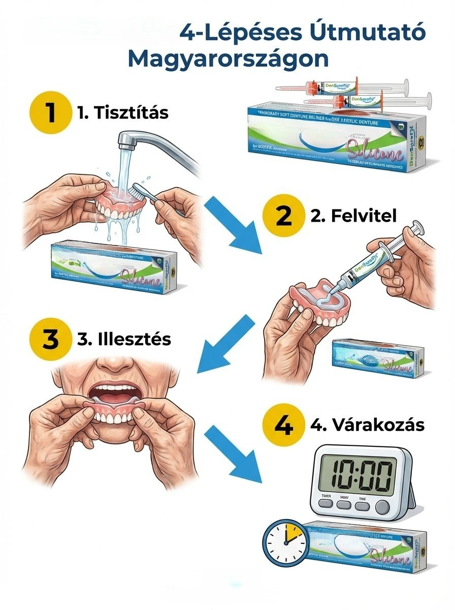 🌟 Forradalmi kényelem – Otthoni műfogsor puha béléskészlet【Tökéletesen illeszkedő műfogsor】Felső és alsó fogsorbetét készlet