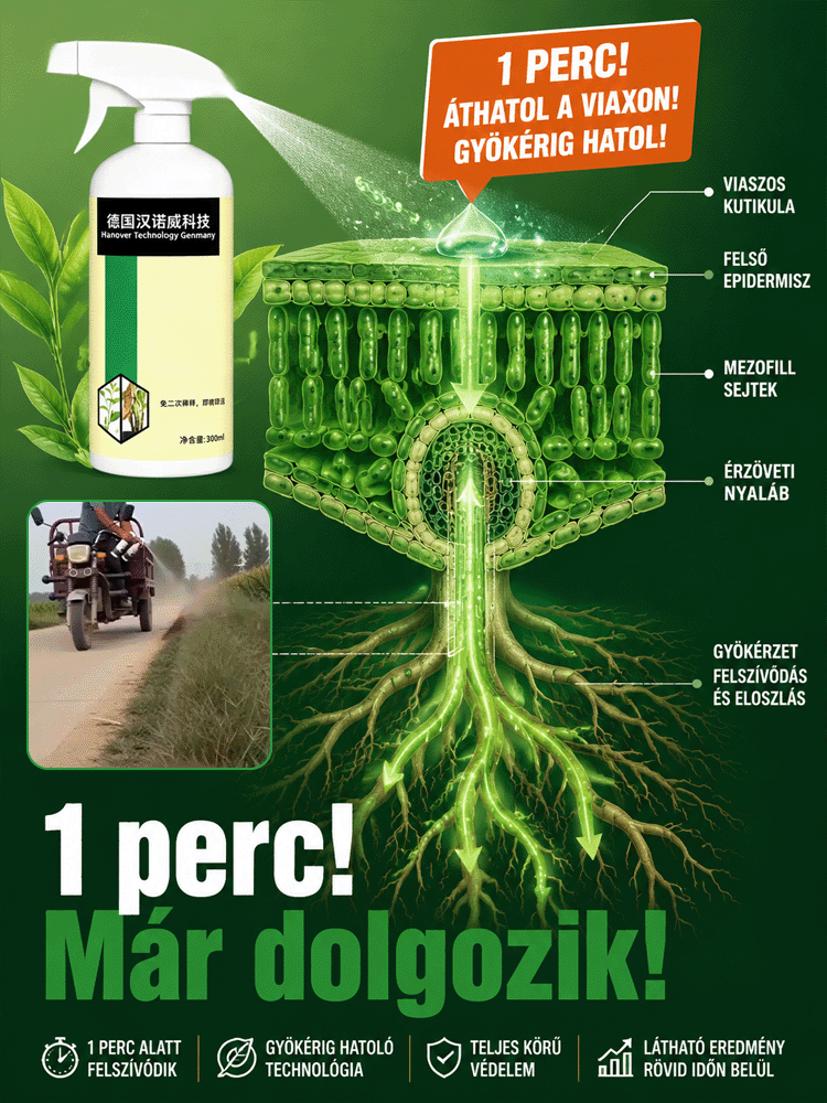 💥-50% Akció💥 【Egy permetezéses sterilizáló, amely gyökerestől távolítja el】Fákhoz, bambuszhoz és fűhöz célzottan | 24 Órás Hatás Bambusz és Makacs Gyomok Ellen | 1 Perc Alatt Áthatol, Nem Szennyezi a Talajt