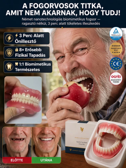 💎【A szájsebészeti klinika első számú eladása】Helyreállító és kiegyenesítő fogszabályzó | Ragasztó Nélküli, 8x Erősebb Tapadás | Tökéletes Mosoly 3 Perc Alatt| Hiányzó Fogak Azonnali Elrejtése | Fájdalommentes Felhelyezés Otthon |  Azonnali Hollywoodi Mo