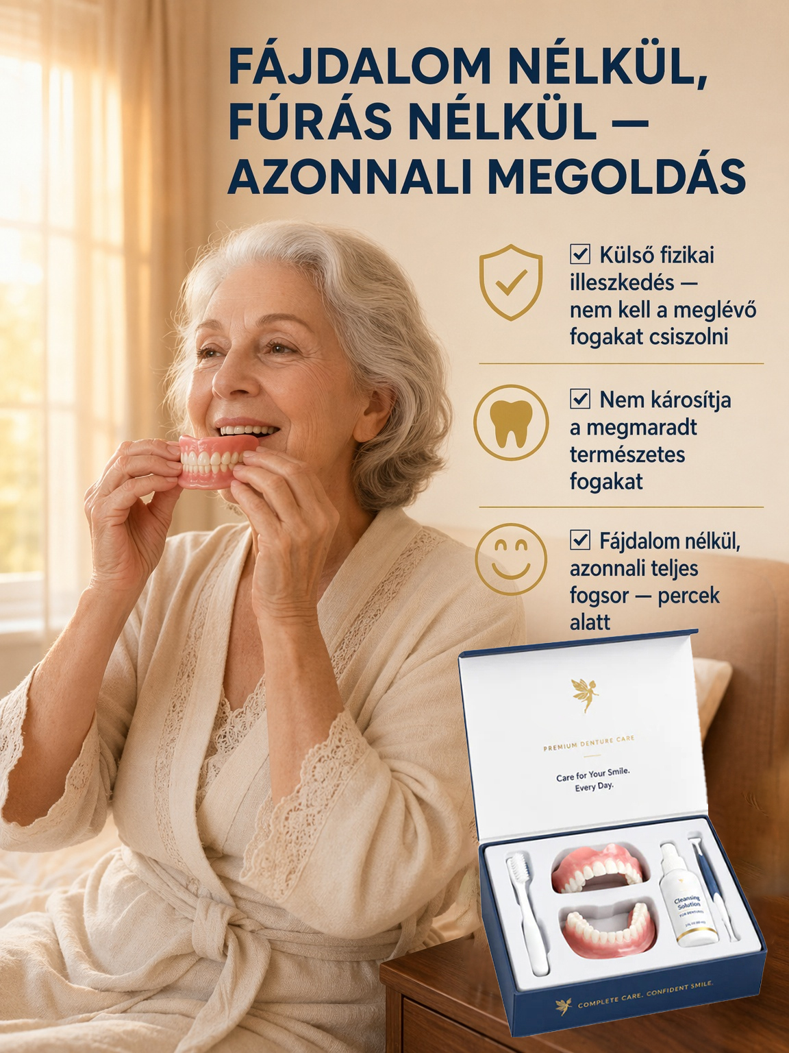 💎【A szájsebészeti klinika első számú eladása】Helyreállító és kiegyenesítő fogszabályzó | Ragasztó Nélküli, 8x Erősebb Tapadás | Tökéletes Mosoly 3 Perc Alatt| Hiányzó Fogak Azonnali Elrejtése | Fájdalommentes Felhelyezés Otthon |  Azonnali Hollywoodi Mo