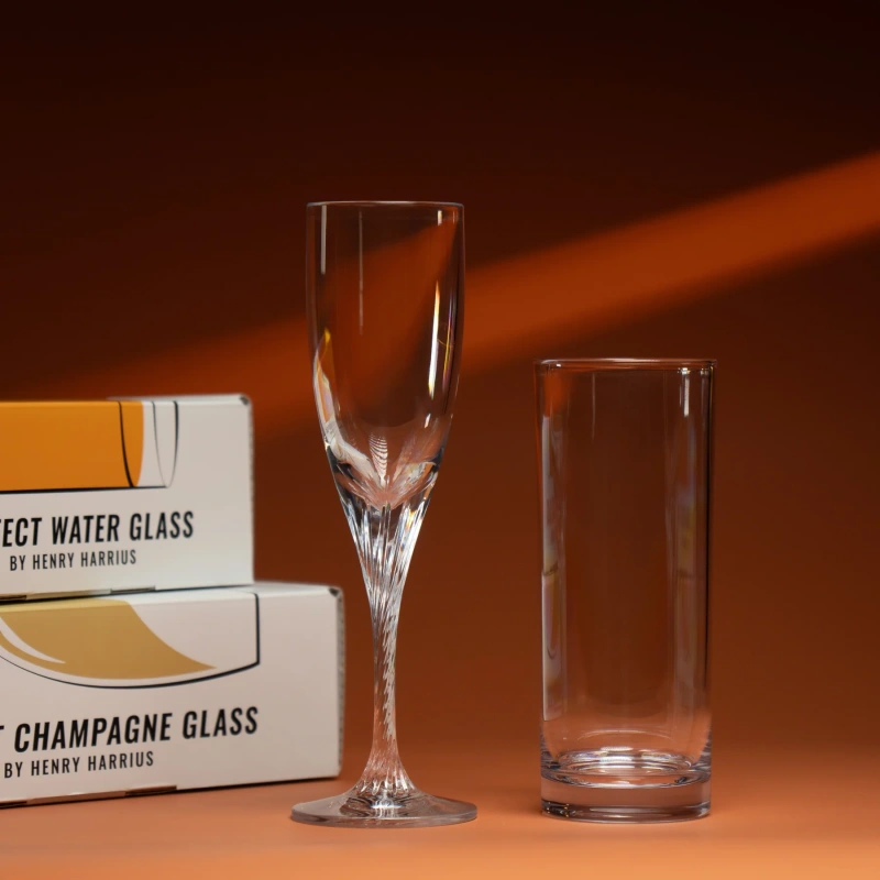 &  Perfect Water Glass & Perfect Champagne Glass