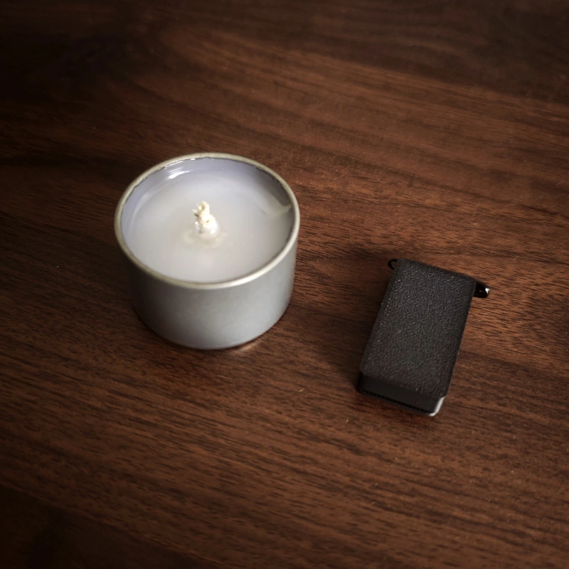 Remote Metal Cup Candle