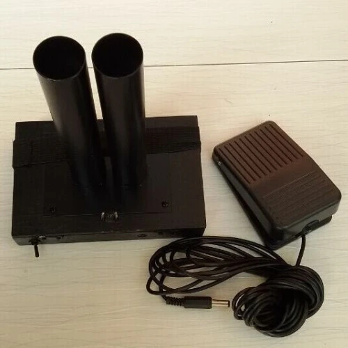Combination dual-barrel cannon (foot-operated + remote control)
