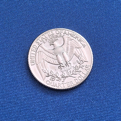 25-cent double-sided coin (reverse side)