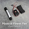 Remote-controlled powered pen (foot-operated version)