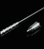 American-style dual-purpose torch transforms into a steel magic wand (silver)