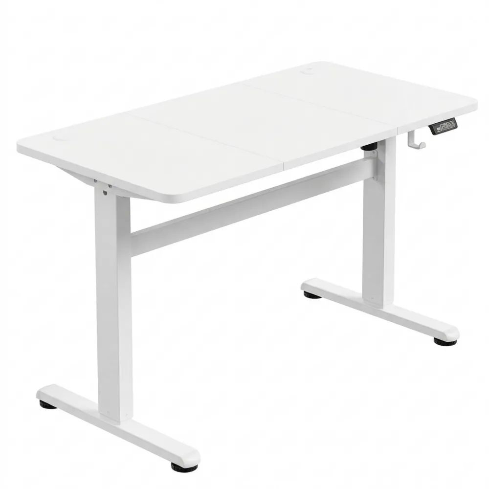 Elektrisch höhenverstellbarer Schreibtisch 120 x 60 cm mit Memory-Funktion, ideal für Büro