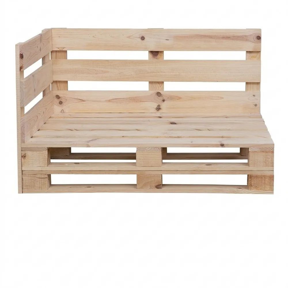 Bequeme Lounge-Sofa aus Paletten für Innen- und Außenbereich