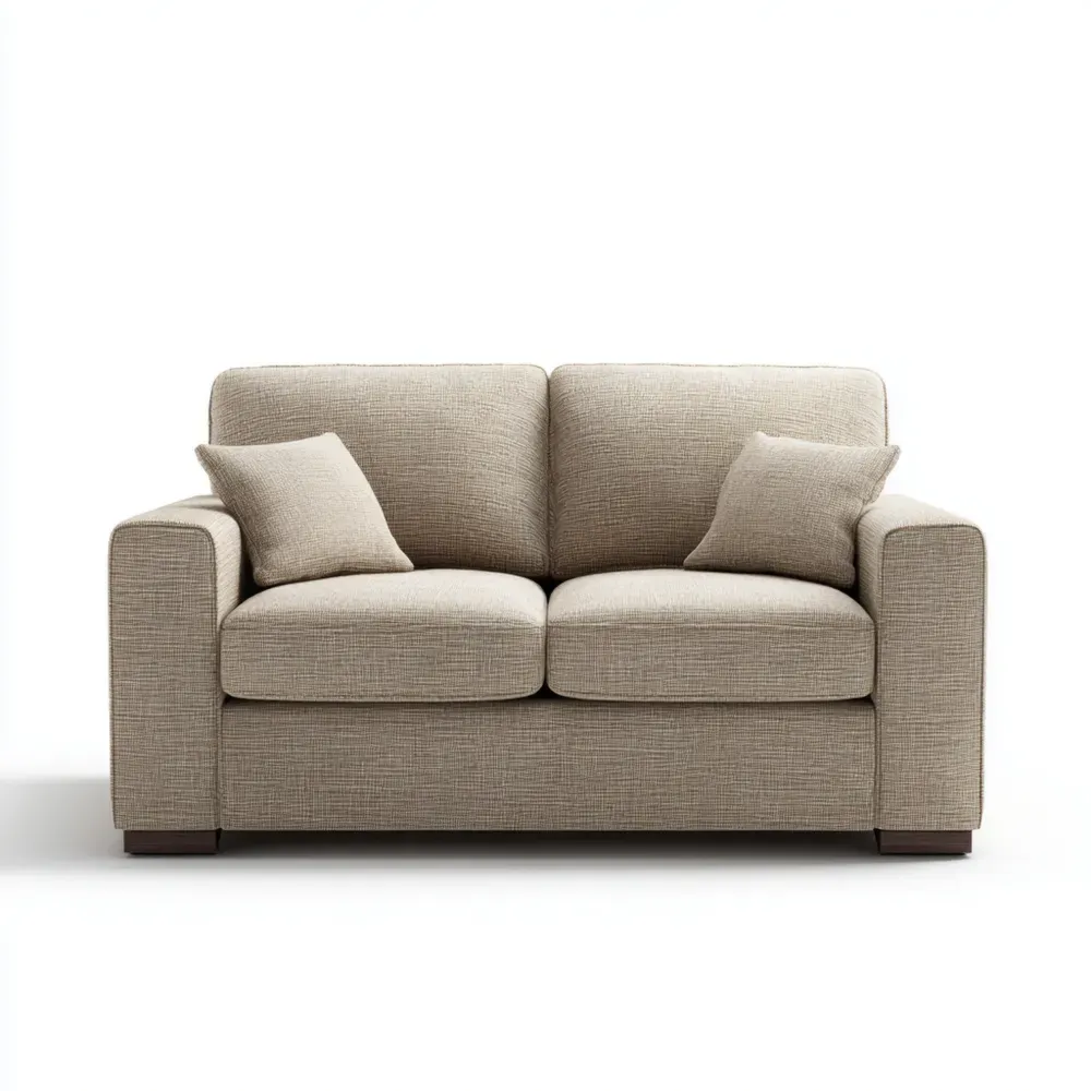 Zweisitzer Sofa Stoff 150x85x90 cm - Beige