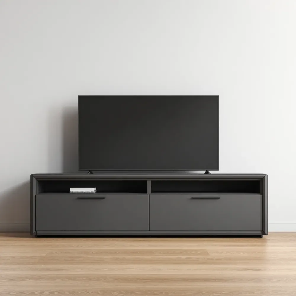 TV-Schrank MDF Dunkelgrau 150x45x35 cm