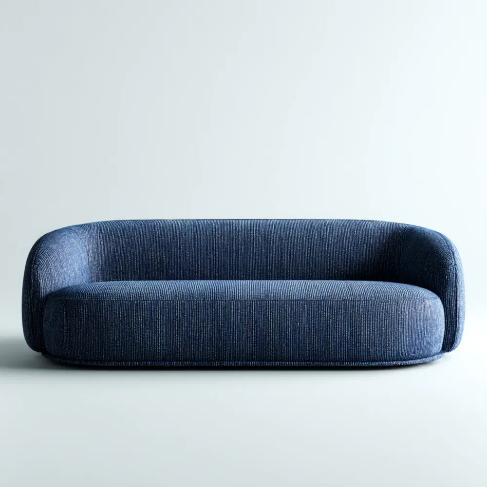 Sofa Stoffbezug 220x90x75 cm – Blau