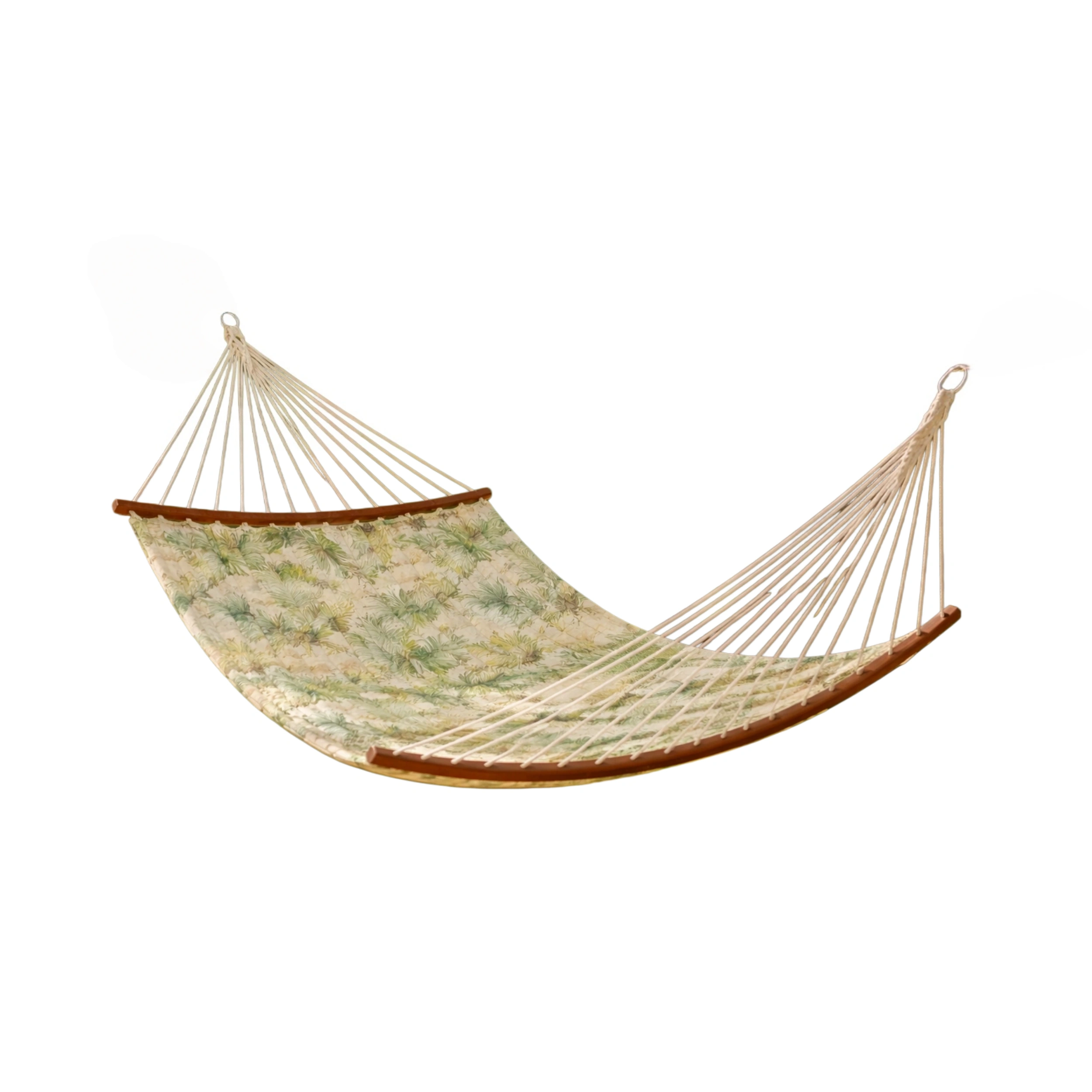 Hamaca de algodón con diseño tropical 200cm x 150cm-Furncorner