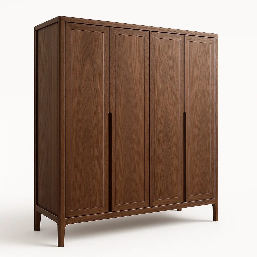 Armario Madera Maciza con Puertas Altas 200cm x 150cm x 50cm-LIVCRAFTO