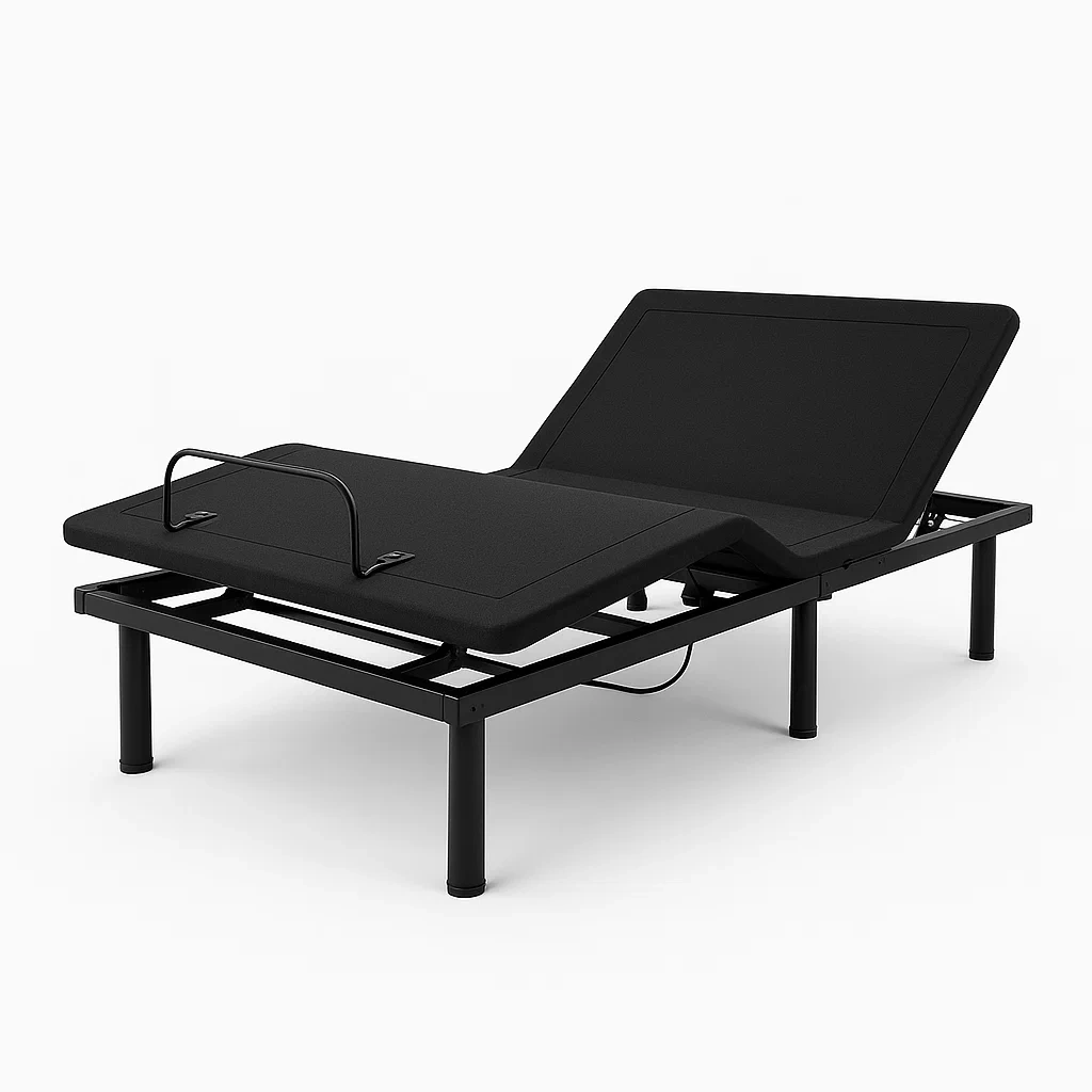Cama ajustable Eléctrica de Acero Negro-FURNMIX