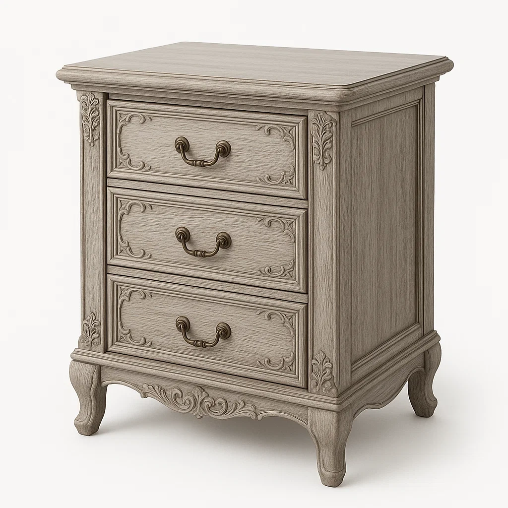 Cajonera Madera Gris 3 Cajones-Homcrafty