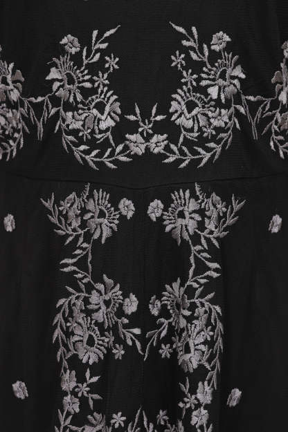Embroidered Hanky Hem Dress