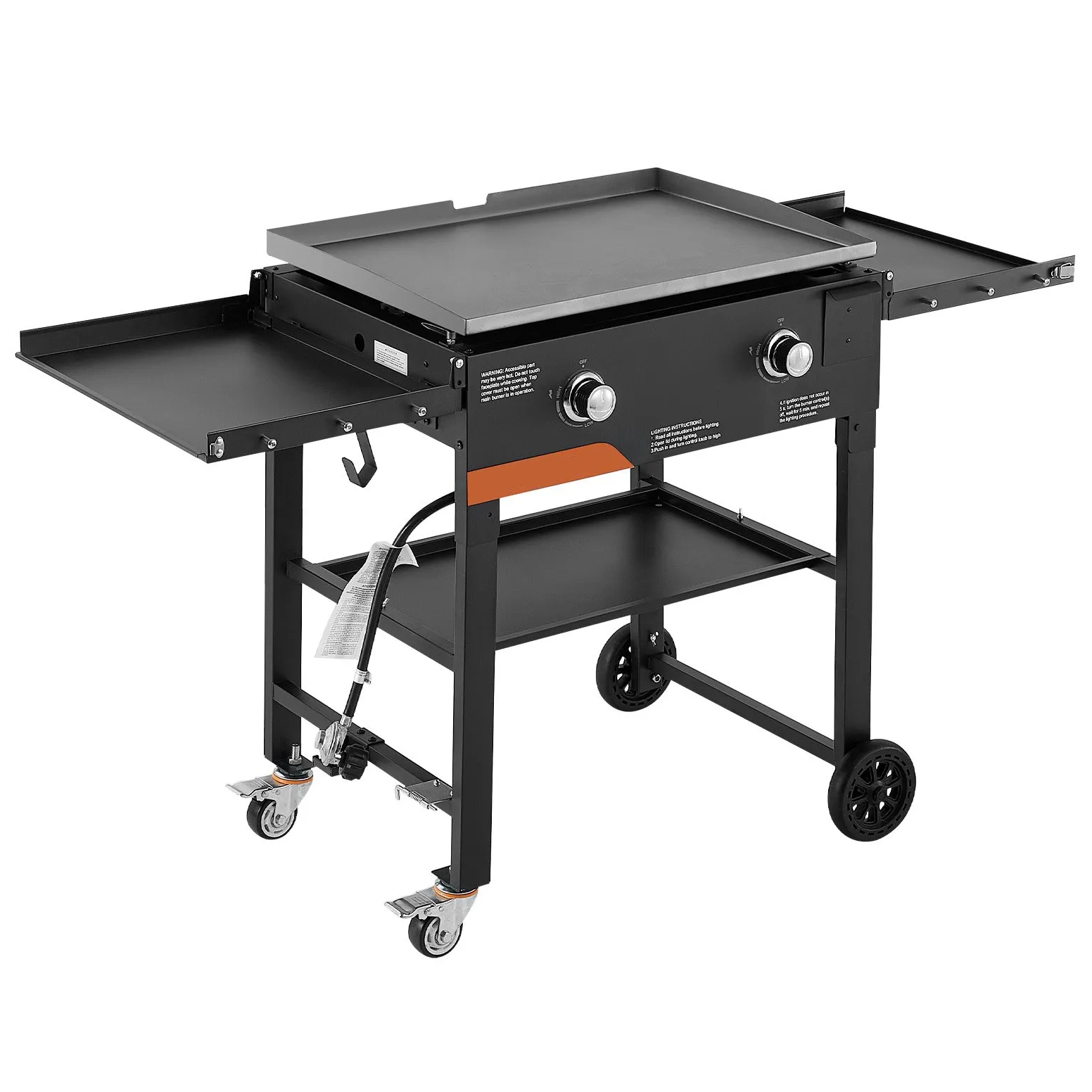 ⚡️Factory wholesale promotion 80% OFF⚡️ Gas Griddle, 3-Burner Flat Top Grill, Propane Griddle with Wheels