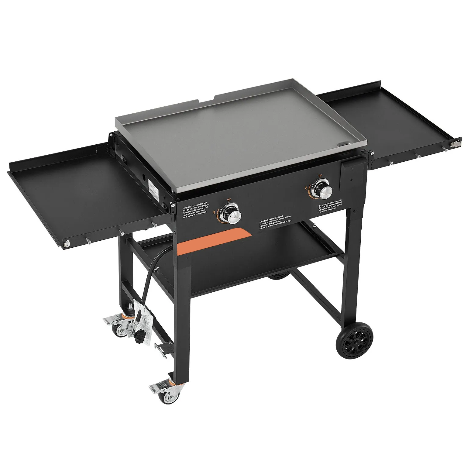 ⚡️Factory wholesale promotion 80% OFF⚡️ Gas Griddle, 3-Burner Flat Top Grill, Propane Griddle with Wheels