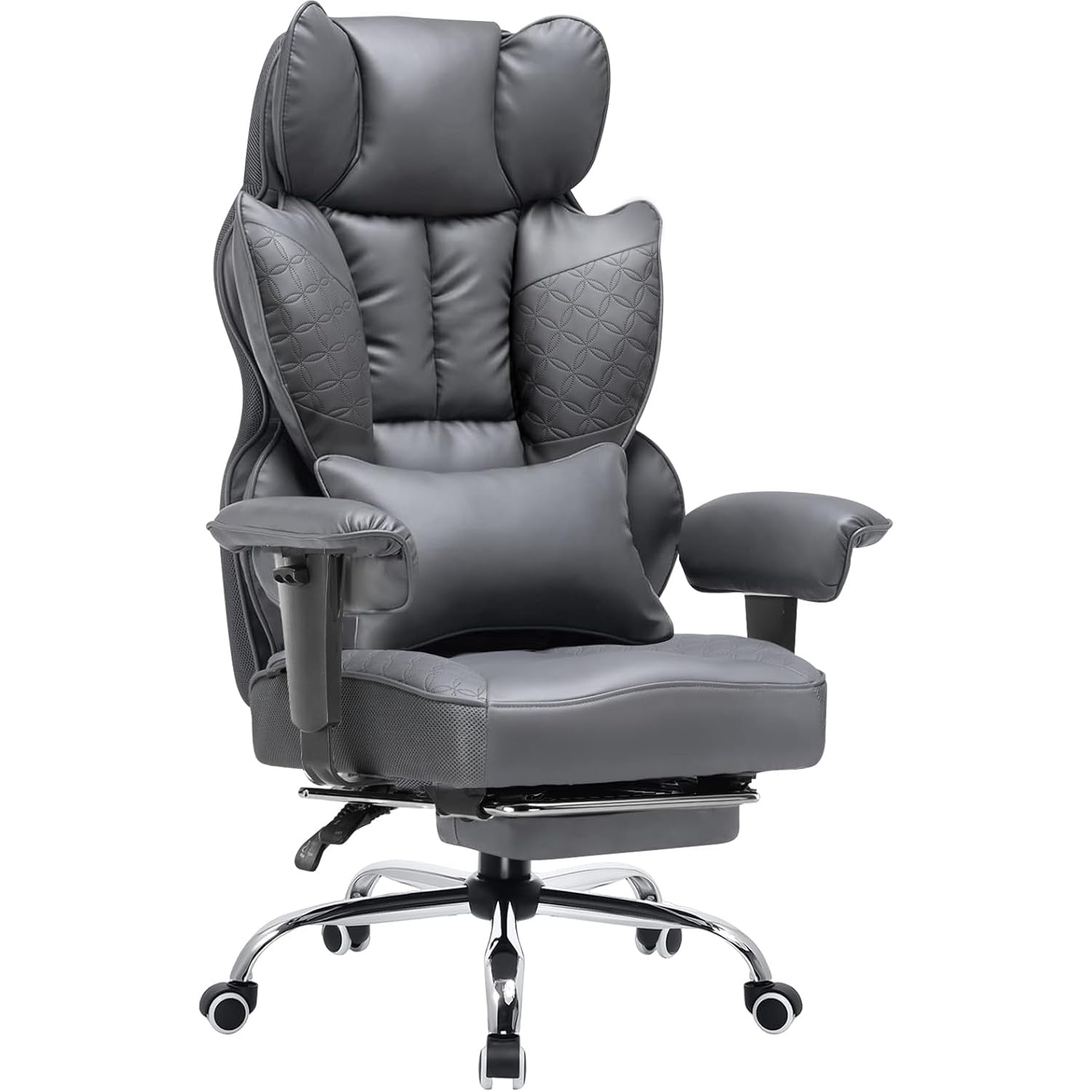 Upgraded Big and Tall Office Chair 400LBS with Pillow, Adjustable Armrest CH510