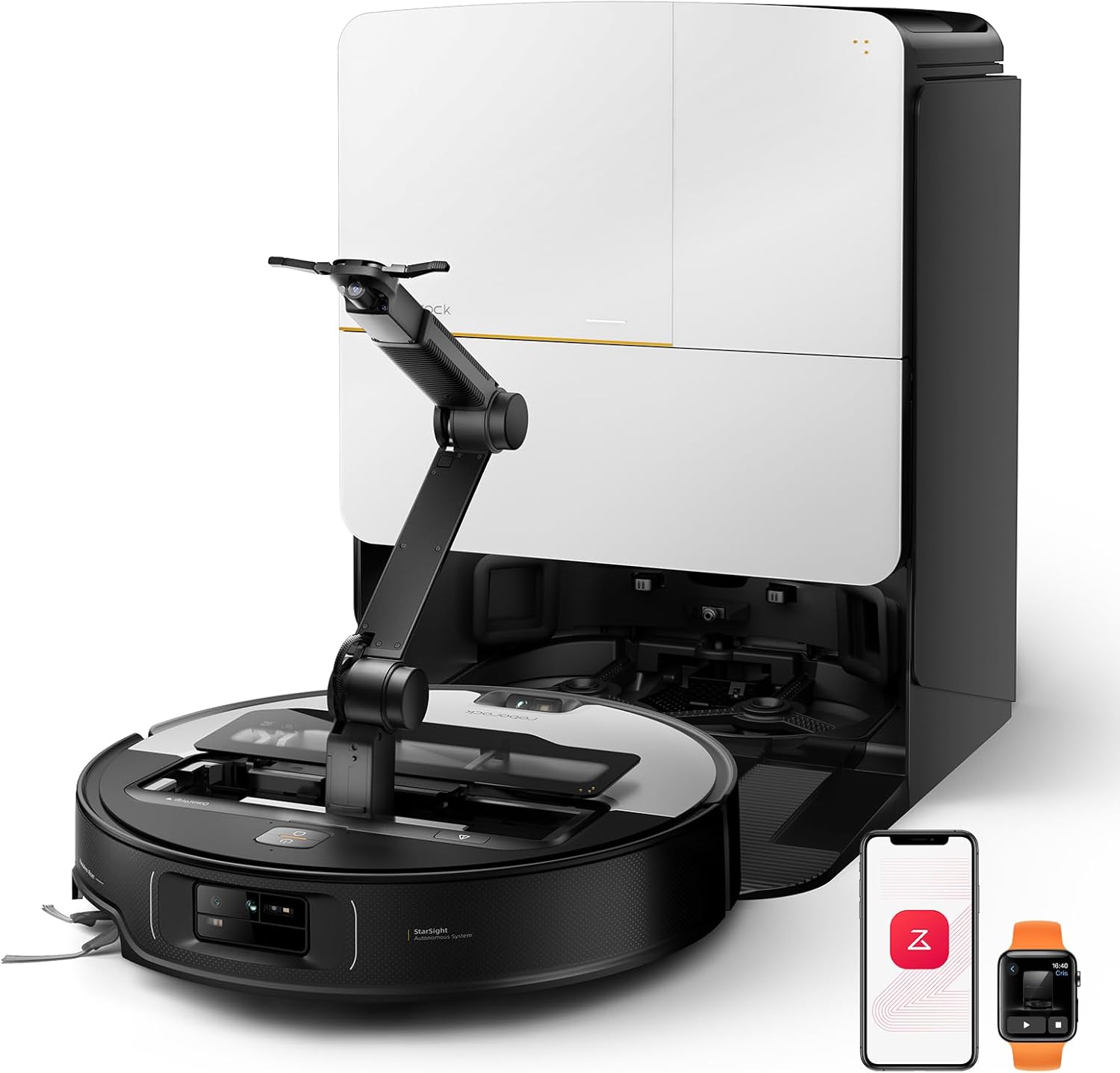 ⚡️clearance sale🌞 Z70 Ultra-Smart Robot Vacuum with Mechanical Arm, 22,000Pa Suction & Hot Water Mop
