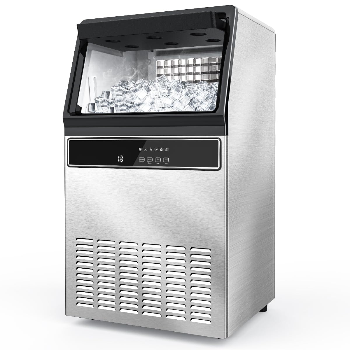 🔥 Limited-Time Deal – Save Up To 80% !100LBS/200LBS/265LBS  Freestanding Commercial Ice Maker