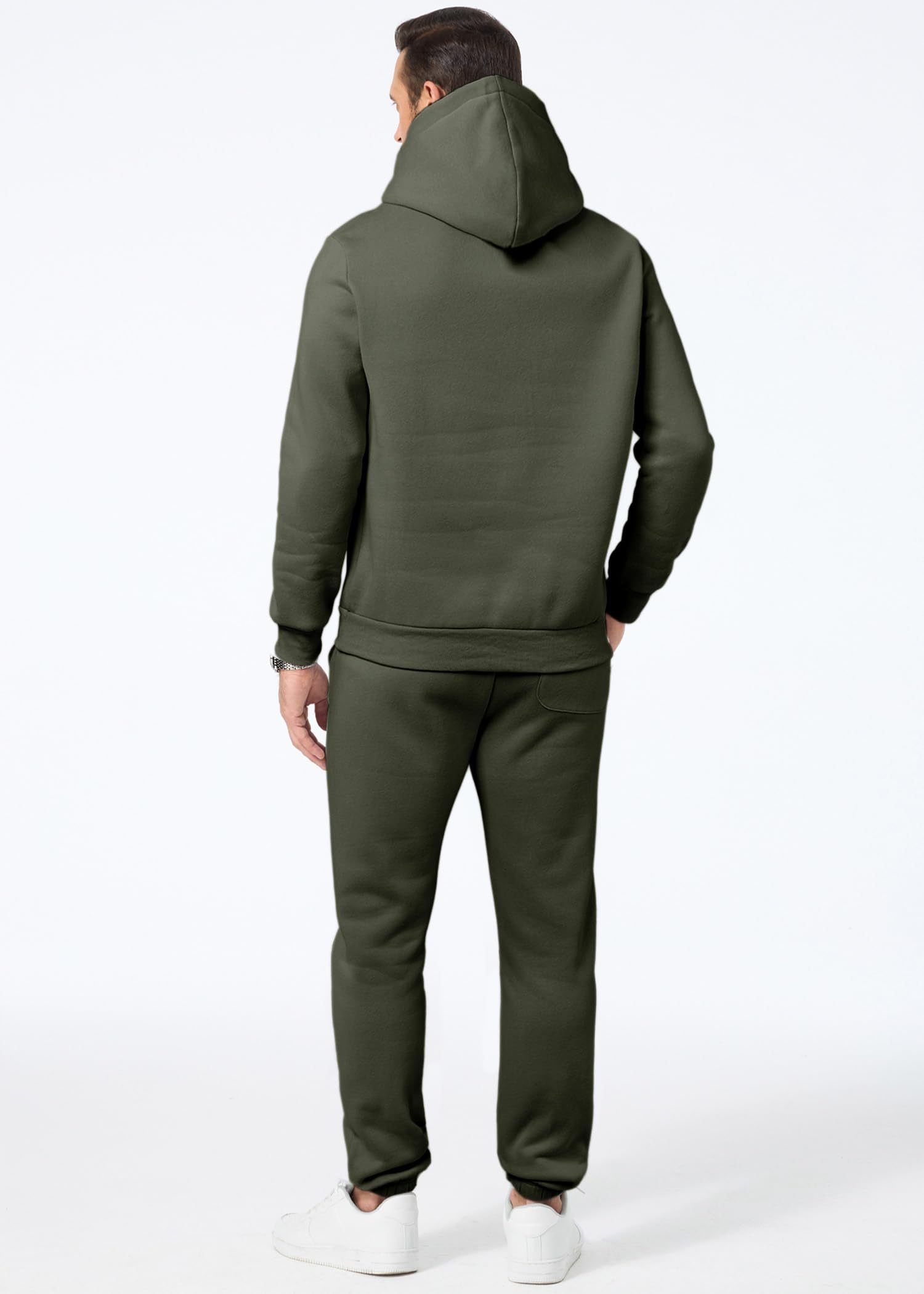 Men's 2 Piece Outfits Hoodie Sweatshirt Tracksuit & Joggers Sweatpants Sweatsuit Set
