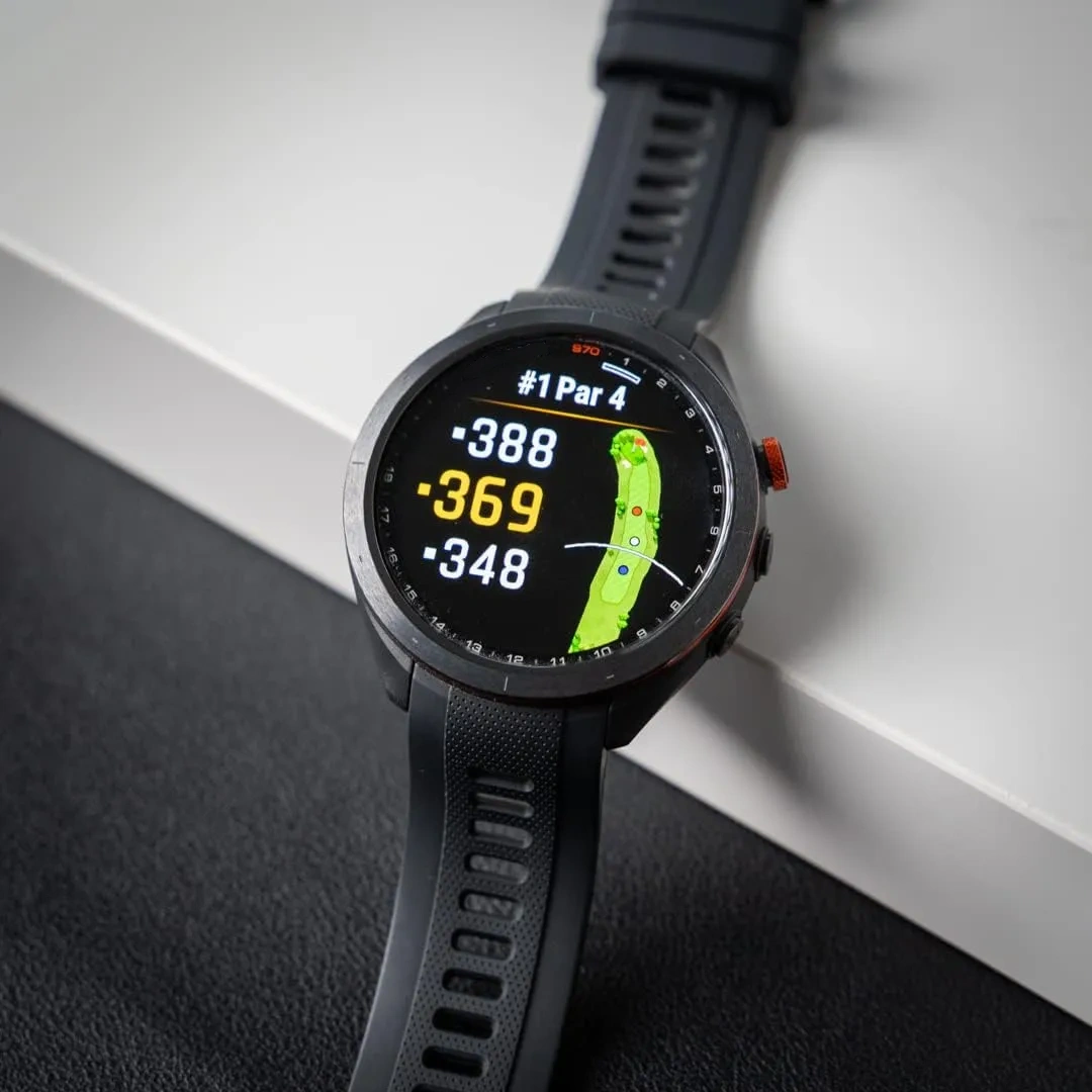 Spring Sale⛳S70 (White, 42mm) Golf GPS Watch Bundle