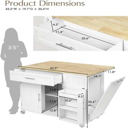 Last Day For Clearance 🔥 Kitchen Island
