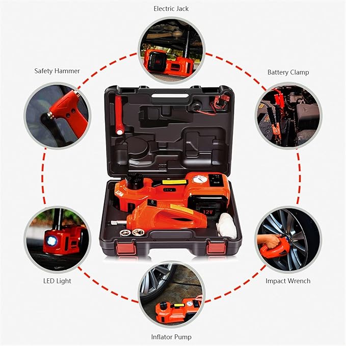 🔥Last Day Clearance🎉 3-in-1 Electric Hydraulic Car Jack