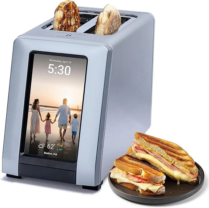 📦📦High-end quality🌟[Clearance sale]Smart Toaster with Touchscreen – Choose from 40+ Bread Types, 7 Browning Levels, & Toastie Press Mode