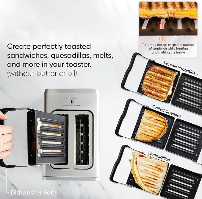 📦📦High-end quality🌟[Clearance sale]Smart Toaster with Touchscreen – Choose from 40+ Bread Types, 7 Browning Levels, & Toastie Press Mode