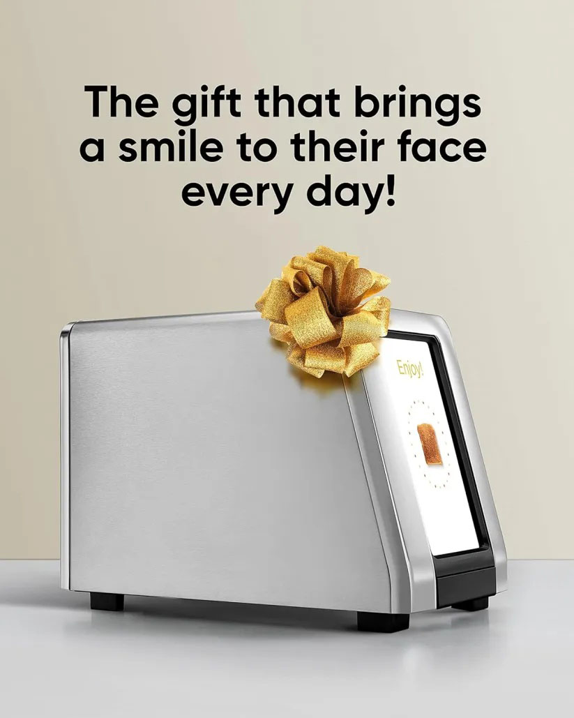 📦📦High-end quality🌟[Clearance sale]Smart Toaster with Touchscreen – Choose from 40+ Bread Types, 7 Browning Levels, & Toastie Press Mode